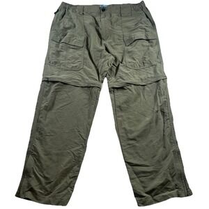 World Wide Sportsman Convertible Hiking Cargo Pants Men's Size‎ XL/30 Army Green